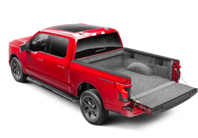 Bedrug 15-23 ford f-150 5.5ft bed bedliner installation instructions on red truck