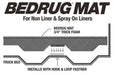 Bedrug 15-23 ford f-150 5ft 6in bed mat, installation instructions included
