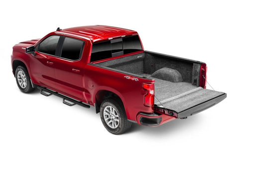 Red truck bedliner for 2020-2021 gm silverado/sierra hd 6ft 9in bed with multi-pro tailgate