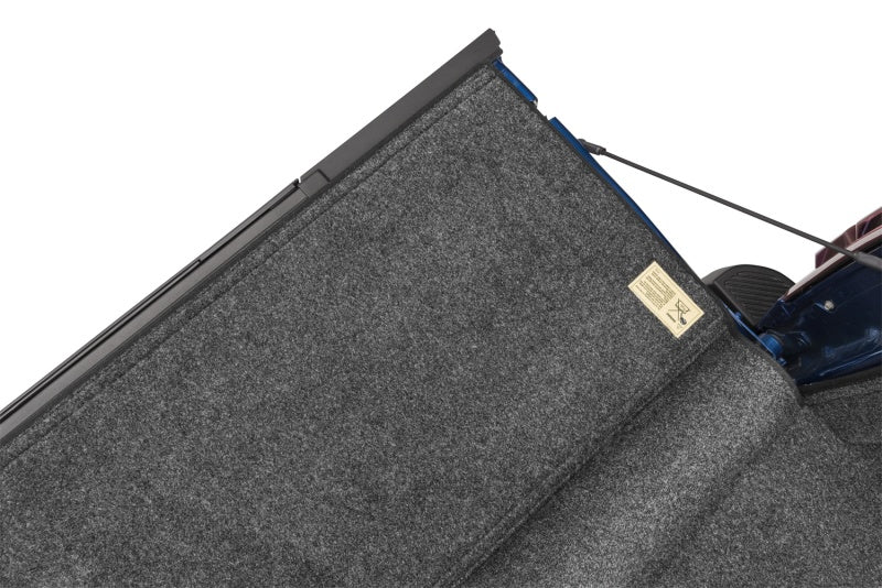 Bedrug 2019+ dodge ram bedliner with laptop sleeve open
