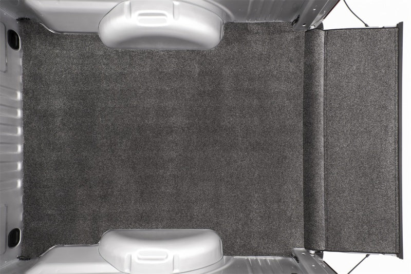 Interior view of a truck bed mat for gm silverado 1500, featuring hook & loop system