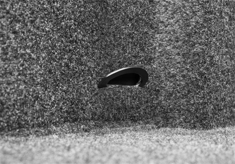 Black and white photo of a hole in the ground - bedrug 22-23 toyota nissan frontier/navara 5ft bed bedliner