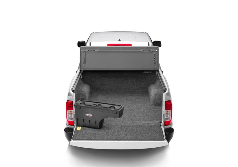 White truck with tool box - bedrug 22-23 toyota nissan frontier/navara 5ft bed bedliner