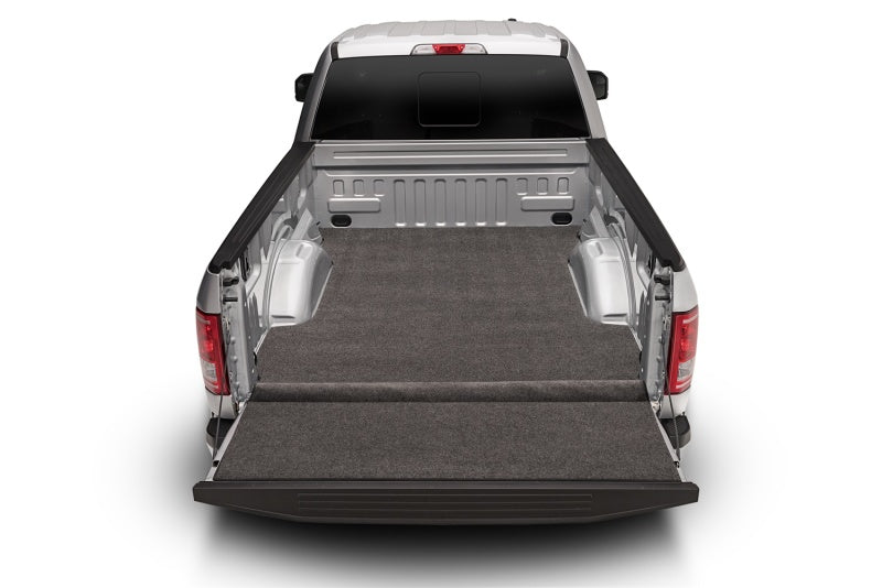 Silver truck bed mat with hook & loop system for toyota tundra