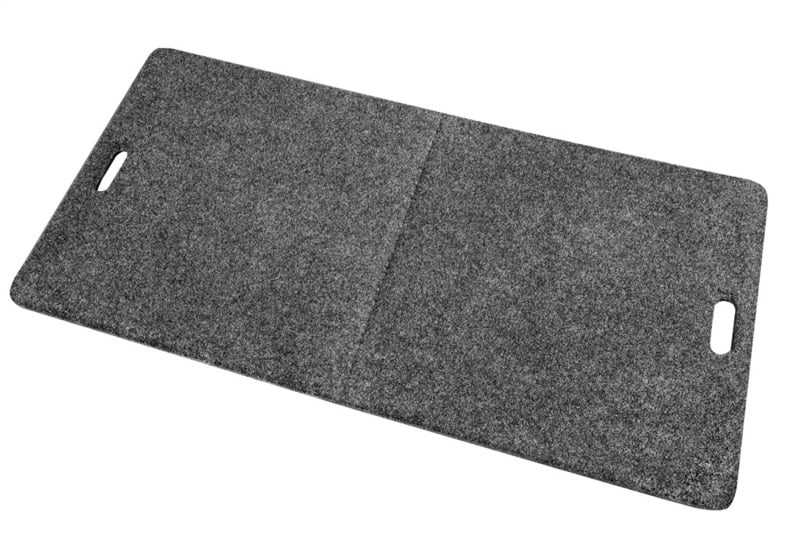 Gray felted surface utility mat - bedrug 2ft x 4ft trackmat for jeep wrangler and ford bronco off-road vehicles