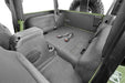 Interior view of a jeep wrangler with door open, bedrug cargo kit installation instructions