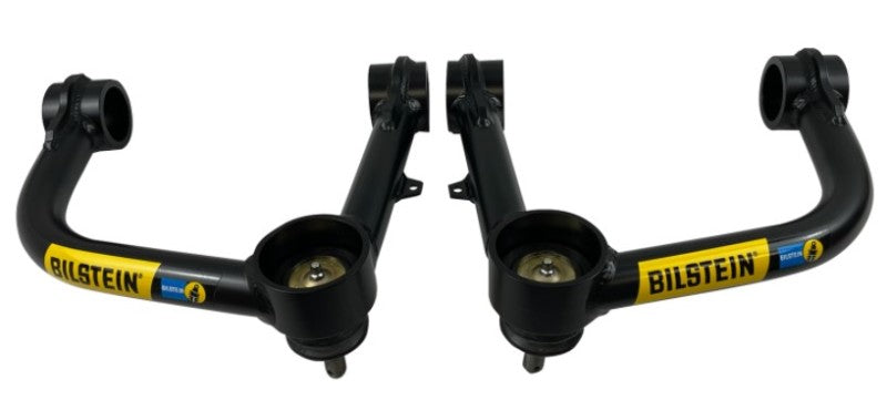 Black front sway arms for bmw e-type, part of bilstein 05-21 toyota tacoma b8 front upper control arm kit