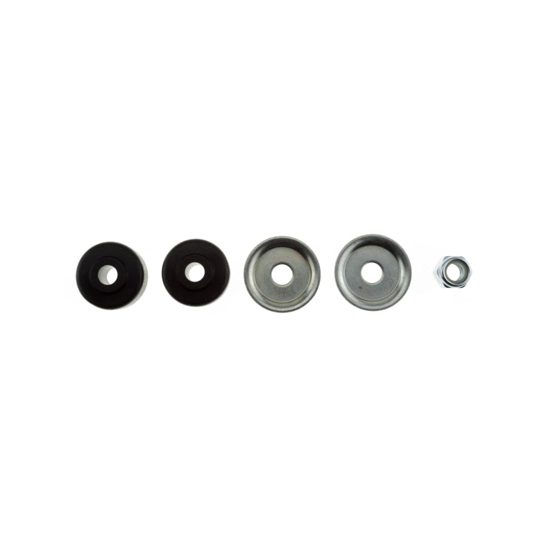Pair of black and white rubber washers for bilstein 4600 series 00-06 toyota tundra/01-07 sequoia front shock absor