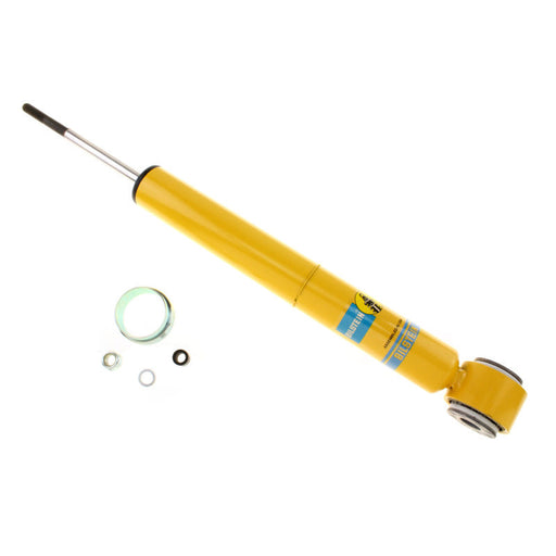 Yellow hydraulic cylinder with a screw displayed in bilstein 4600 series 09-13 ford f-150 shock absorber