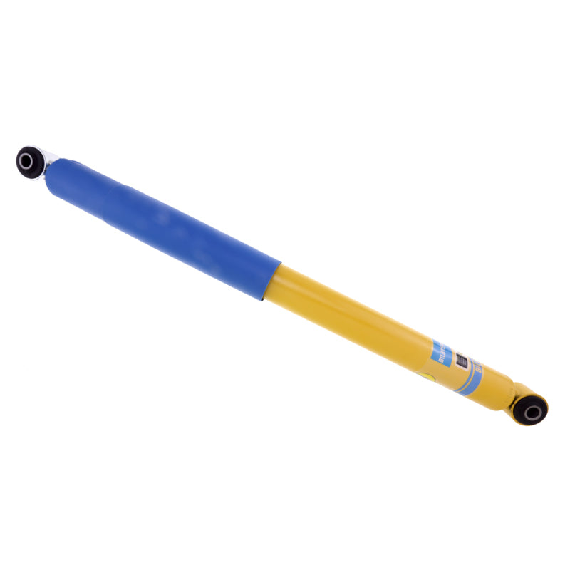 Blue and yellow plastic pen with black tip