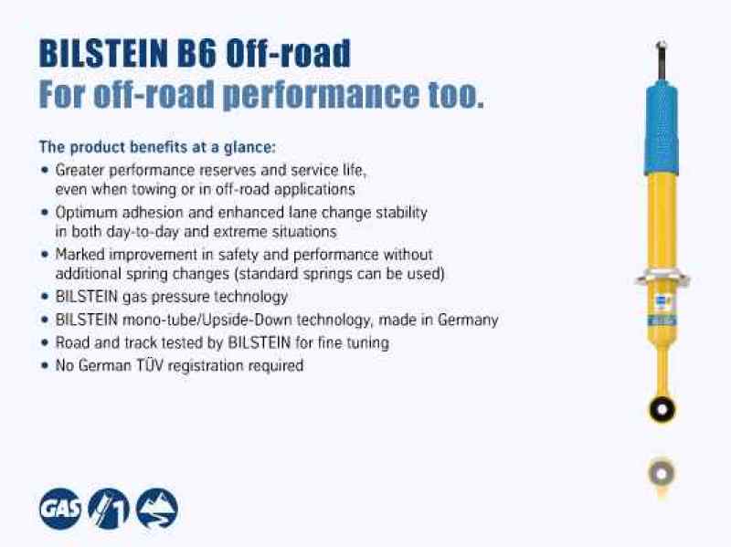 Bilstein 4600 series front shock absorber for chevy colorado, highest performance