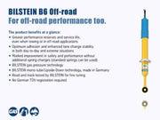 Bilstein 4600 series rear shock absorber for chevrolet colorado 4wd - designed for highest performance