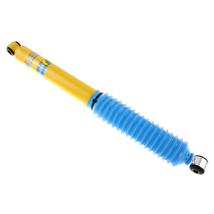 Bilstein 4600 series ford f-350 sd xl rwd rear shock absorber, yellow and blue on white background