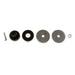 Set of four black rubber washers for bilstein 4600 series shock absorber