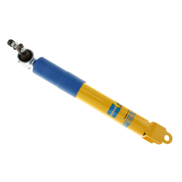 Yellow hydraulic cylinder with blue handle on bilstein 4600 series 2013 gmc sierra 3500 hd denali front shock absorber