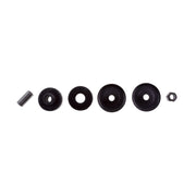 Black rubber fittings for bilstein 5100 series dodge ram 2500 rear shock absorber