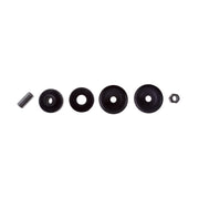Black rubber fittings for bilstein 5100 series 14-15 dodge ram 2500 shock absorber