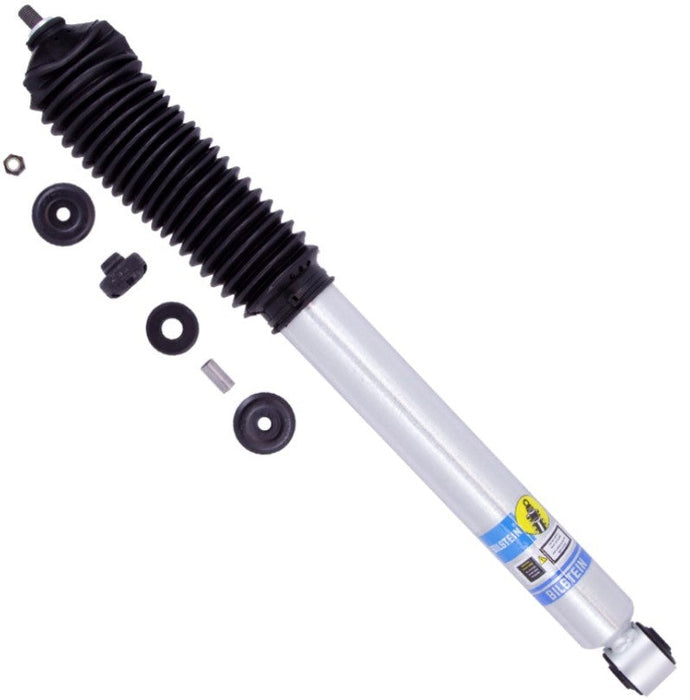 Bilstein 5100 series rear shock absorber with spring on white background