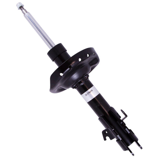 Bilstein b4 front right strut assembly for subaru forester, black and white image of car’s front wheel