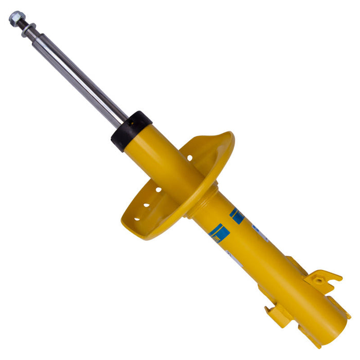 Bilstein b6 shock absorber for subaru forester - yellow hydraulic jack on white background