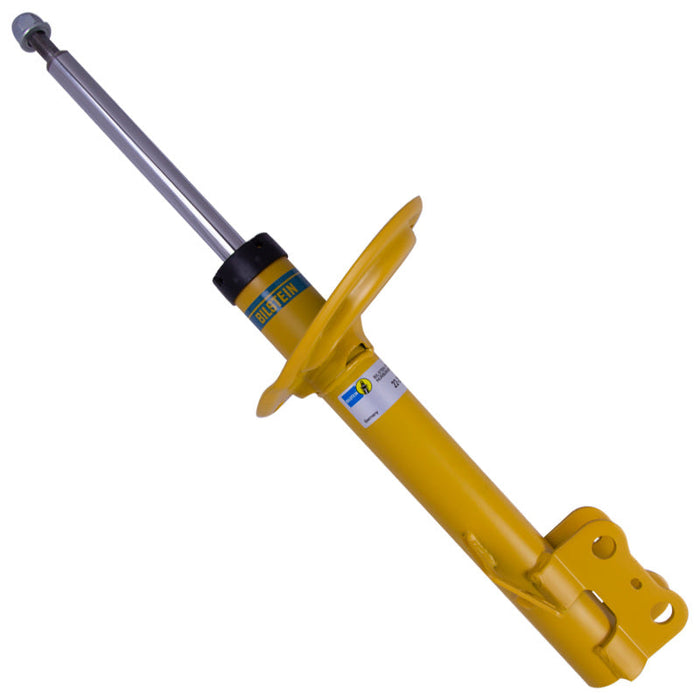 Bilstein b6 shock absorbers yellow hydraulic jack on white background