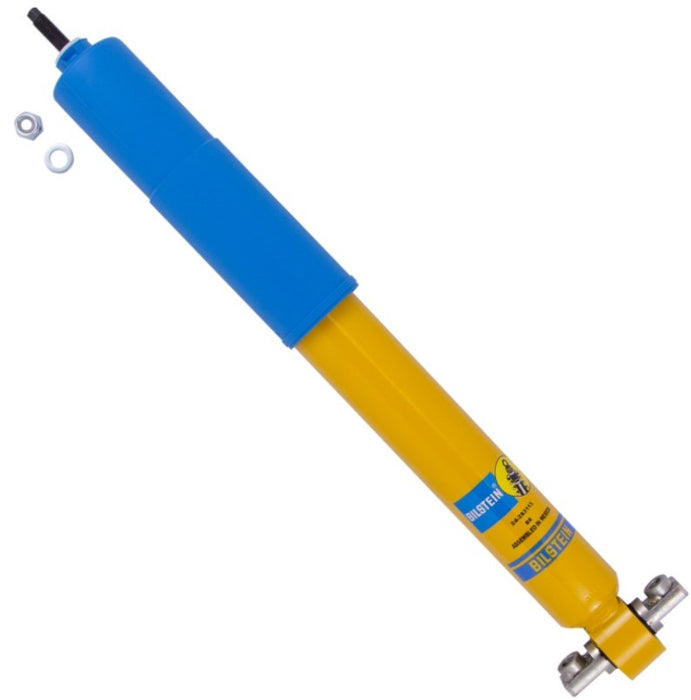 Bilstein b6 rear shock absorber with yellow and blue design