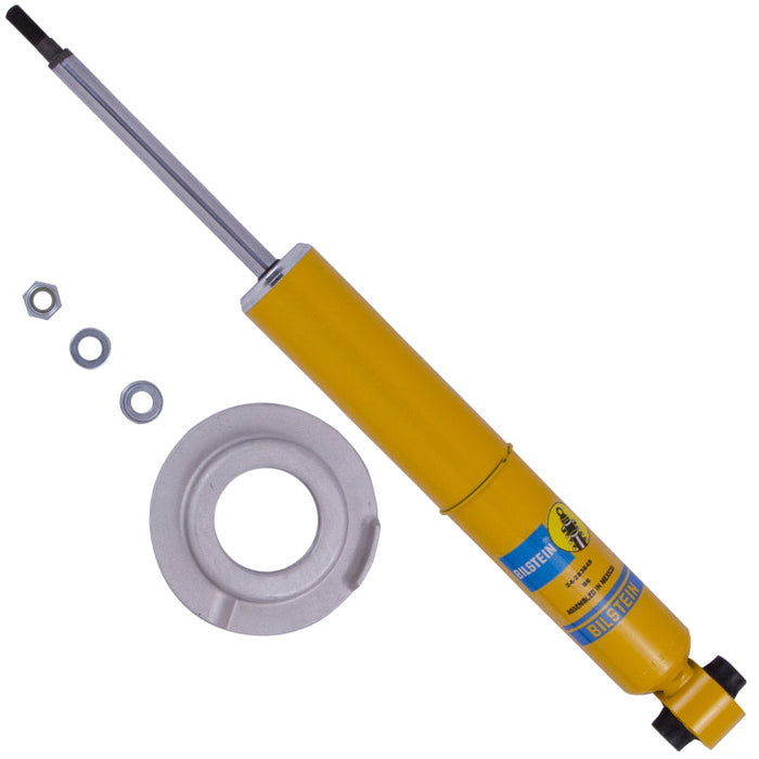 Bilstein b6 rear shock absorber with yellow shock absorb and metal ring