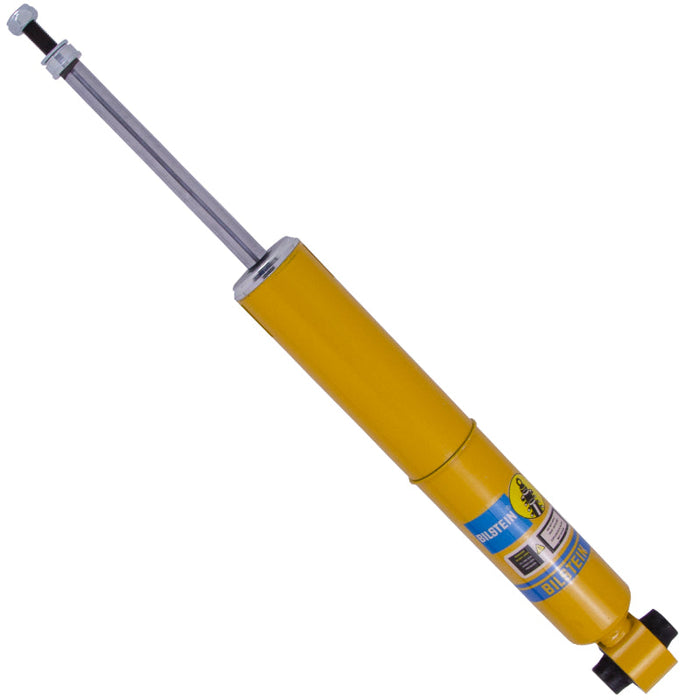 Bilstein b6 shock absorber for subaru crosstrek with yellow shock absorber on white background