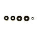 Black plastic eyelets with silver nose ring - bilstein b6 shock absorber component