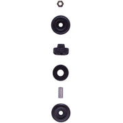 Black rubber wheels on bilstein b8 replacement shock for ram 2500 rear, lifted height 2in