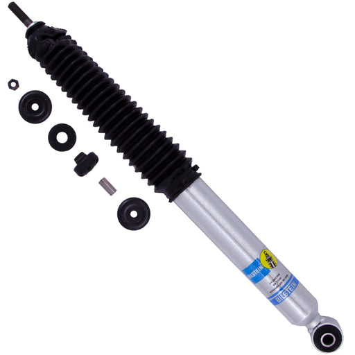 Close up of shock absorber and screw on bilstein b8 17-19 ford f250 f350 super duty front shock