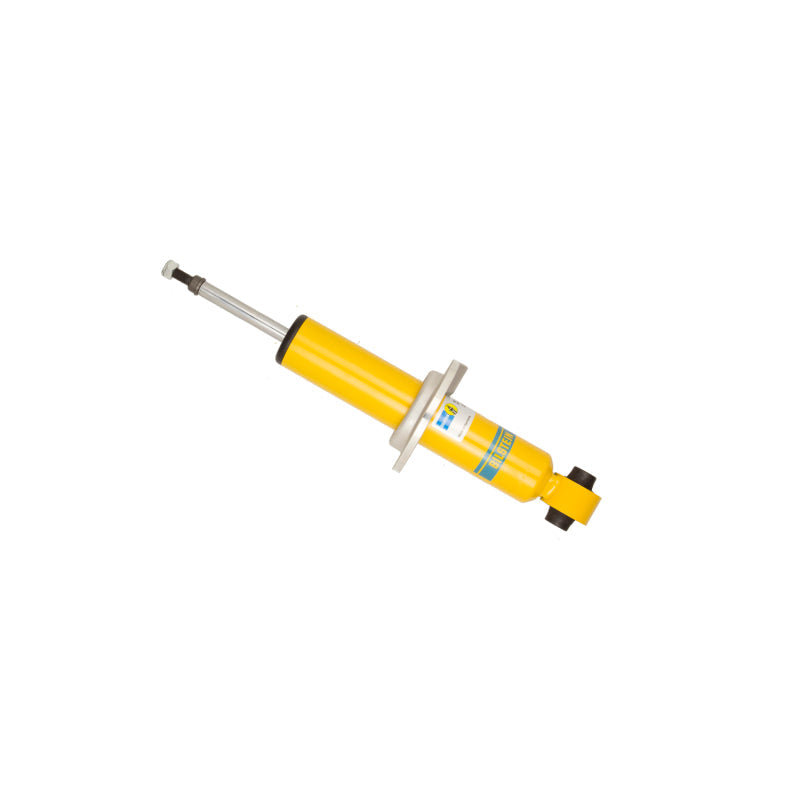 Bilstein b8 yellow shock absorber close up on white background