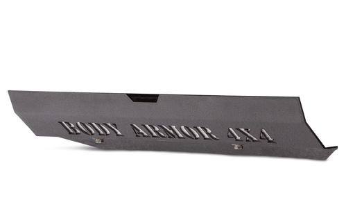 Body armor 4x4 front bumper skid plate with ’la’ sign