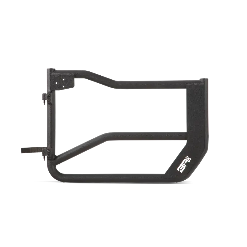 Body Armor 4x4 front bumper bracket in black for Wrangler JK Tube Doors.
