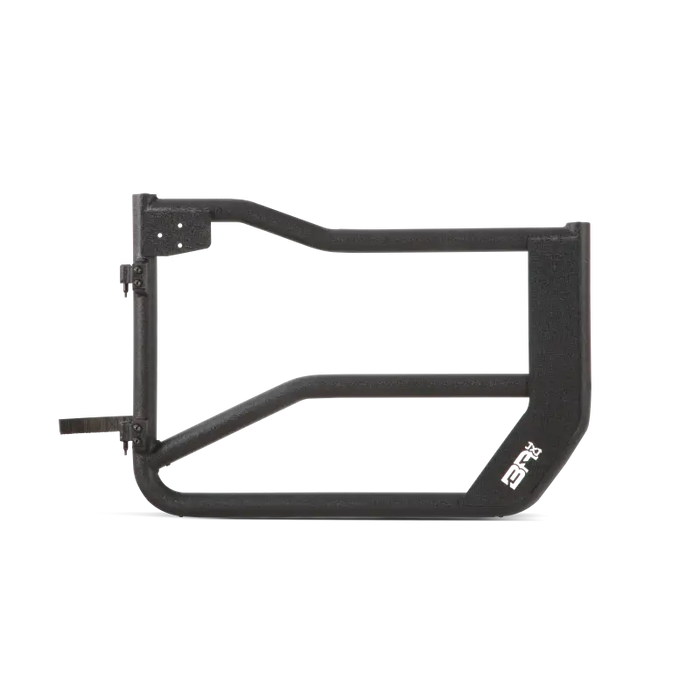 Body Armor 4x4 front bumper bracket in black for Wrangler JL Gladiator JT Tube Doors