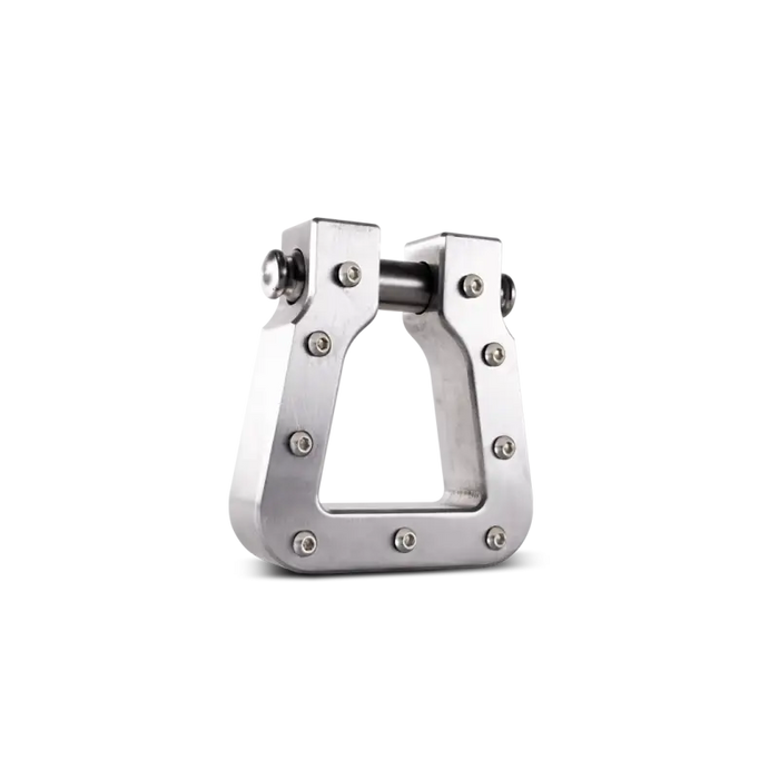 Body Armor 4x4 Mega D-Ring Machined Silver Single clample with screws