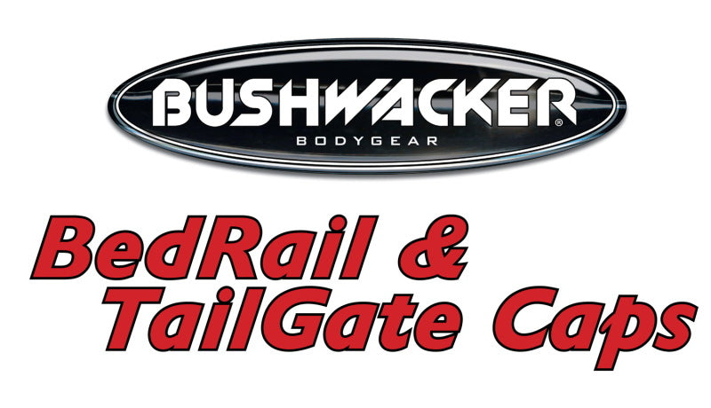 Bushwacker 02-08 Dodge Ram 1500 Fleetside Bed Rail Caps 78.0in Bed - Black