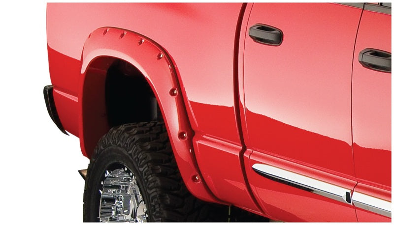 Bushwacker 02-08 Dodge Ram 1500 Fleetside Pocket Style Flares 4pc 75.9/76.3/97.9in Bed - Black