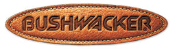 Black leather name tag with ’bushwacker pocket style fender flares’ text, displayed on toyota fj cruiser