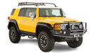 Yellow toyota fj cruiser with pocket style fender flares - black