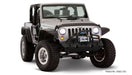 Bushwacker 07-18 jeep wrangler flat style fender flares - black