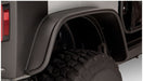 Black truck with red tail light - bushwacker 07-18 jeep wrangler flat style fender flares