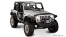 Bushwacker jeep wrangler flat style fender flares in black