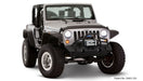 Bushwacker 07-18 jeep wrangler flat style fender flares - black