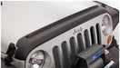 Bushwacker jeep wrangler trail armor hood guard front bumper cover close up - black