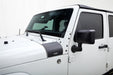 White jeep wrangler trail armor cowl cover with dura flex - black