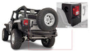 Bushwacker jeep wrangler trail armor rear corners - black with truck bed and tail light