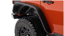 Bushwacker 07-18 jeep wrangler unlimited flat style fender flares in black powder finish