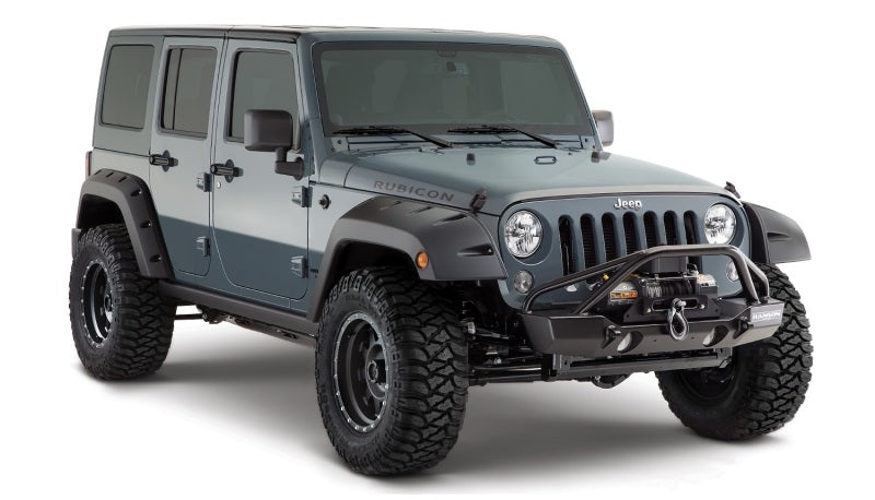 Jeep wrangler unlimited pocket style fender flares on white background