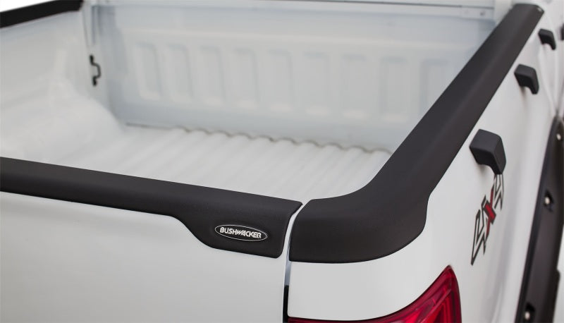 Bushwacker 11-15 ford ranger t6 bed rail caps - black tailgate caps for white truck with truck bed cover